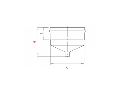  Конденсатоотвод для дымохода внешний Craft (304/0,5) d=100