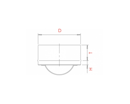  Заглушка для сэндвича внутренняя Craft (316/0,5) d=160