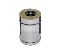  Труба-сэндвич Ferrum 0,25м (430/0,5мм + нерж.) d=300х400