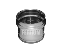  Заглушка внешняя д/трубы Ferrum (430/0,5 мм) d=100 (нижняя)