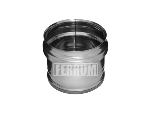  Заглушка внешняя д/трубы Ferrum (430/0,5 мм) d=115 (нижняя)