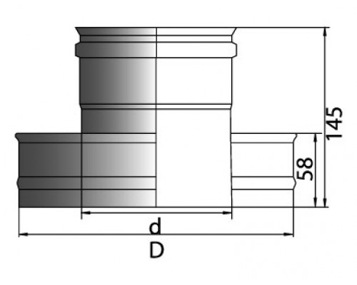  Переходник термо-моно Вулкан PTM с D250/350 на D250, нерж321/нерж321