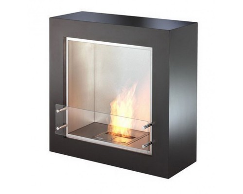 Напольный биокамин Ecosmart Fire cube black/white satin