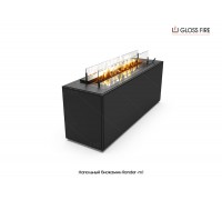 Напольный биокамин Gloss Fire Render-m1