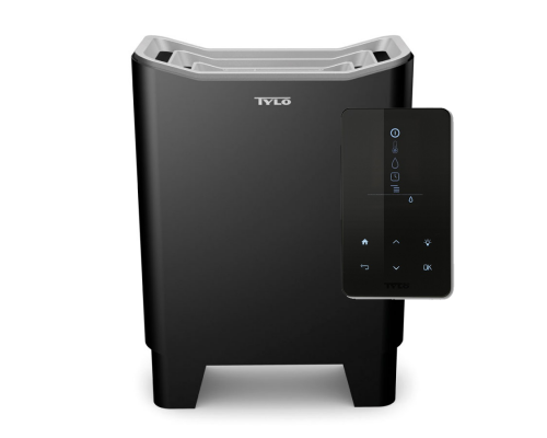 Электрическая печь для бани Tylo Expression Combi 10 кВт, чёрное покрытие, с выносным пультом управления H2 и релейным блоком RB45 в комплекте