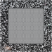 Решетка 17x17 Venus Swarovsky черно-серебристая