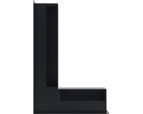 Решетка Люфт угловая/9*40 см левая графит
