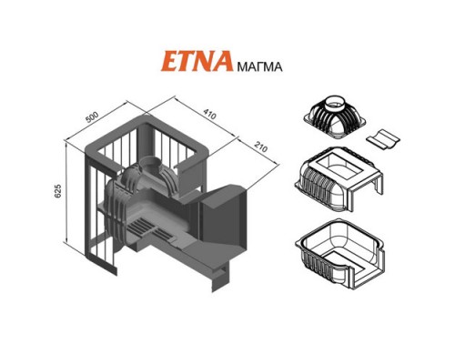 Банная печь ETNA Магма 14 (ДТ-3С)