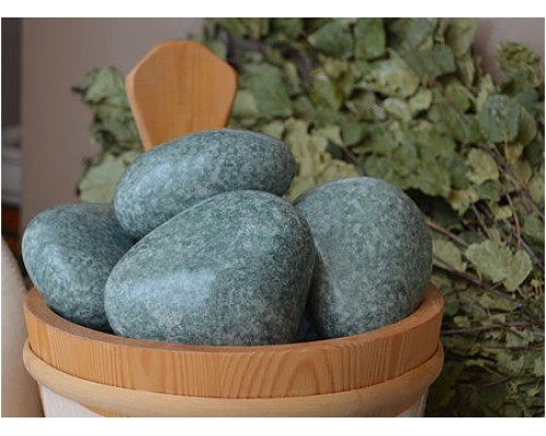  Камень Жадеит шлифованный средний (коробка 10 кг)