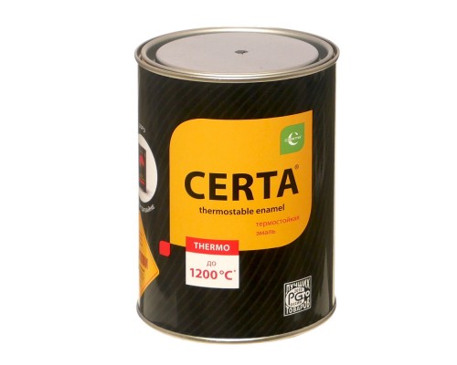  Краска термостойкая (Эмаль) антикоррозионная (до 500°С; 0,8 кг) Красно-коричневая CERTA