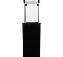 Печь Kratki PATIO/M/G31/37MBAR/CZ (уличная) - черное стекло, с ручным управлением (8,2 кВт)